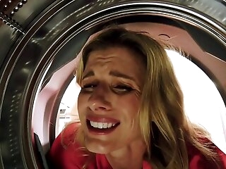 Fucking My Stuck Step Mom in the Ass to the fullest extent a finally she is Stuck in the Dryer - Cory Chase